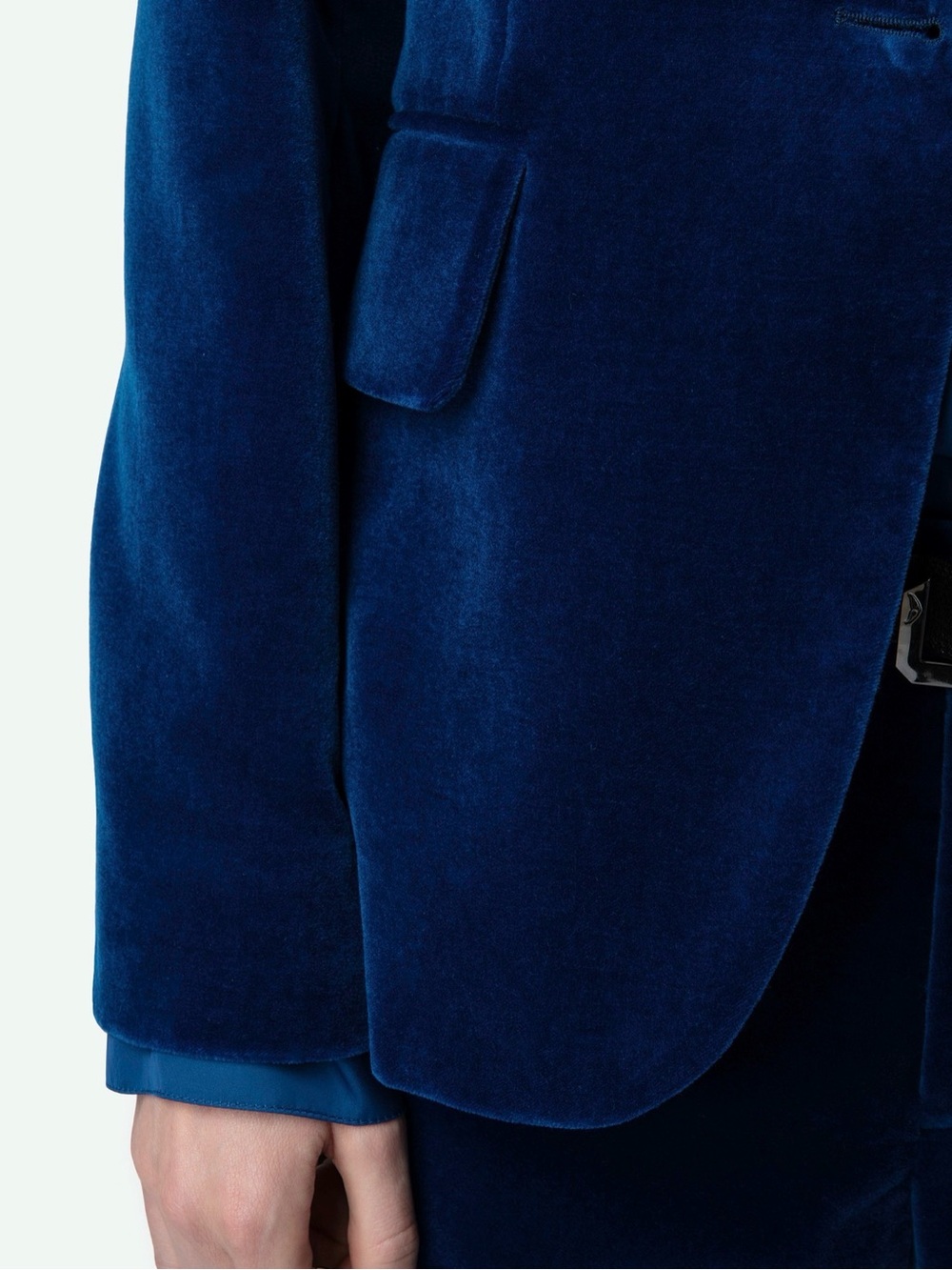 Zadig & Voltaire Navy Velvet Blazer sz 36 - Picture 7 of 10